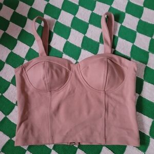 Shinestar Dusty Pink Bustier Tank Top size large
